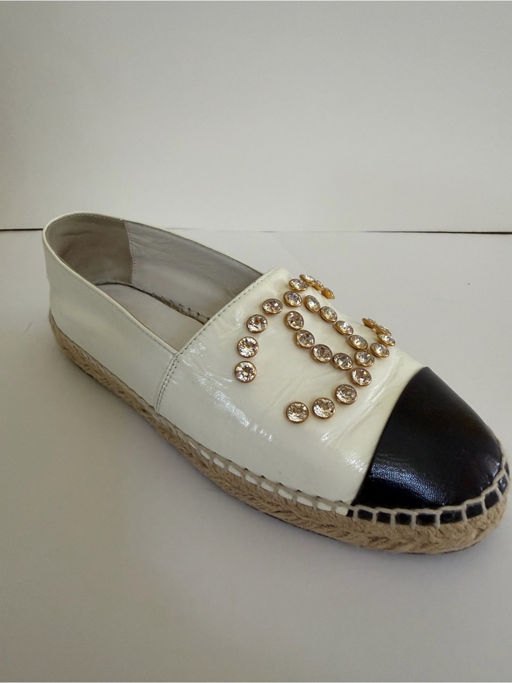 Chanel Flat Espadrille Loafers Size 35